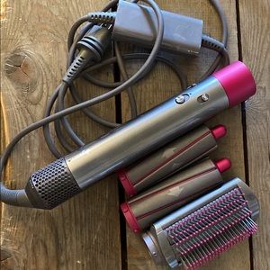 Dyson Airwrap Hair Styler curler (fuschia/nickel)